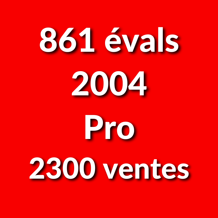 Compte Ebay Pro à Vendre : 861 Evaluations, 2300 Ventes (année: 2004)