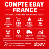 ACTIVITÉ E-COMMERCE EBAY FRANCE – BOUTIQUE EXISTANTE AVEC HISTORIQUE DE VENTES