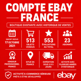 ACTIVITÉ E-COMMERCE EBAY FRANCE – BOUTIQUE AVEC HISTORIQUE DE VENTES