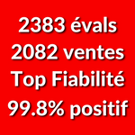 Compte Ebay Pro à vendre : 2383 évaluations, 2082 ventes, TOP Fiabilité, 99.8% (2015)