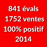 Compte Ebay Professionnel à vendre : 841 avis, 1752 ventes (2014)