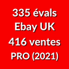 Boutique Ebay UK à Vendre : 335 évaluations, Pro, 416 Ventes, 98,1% (2021)
