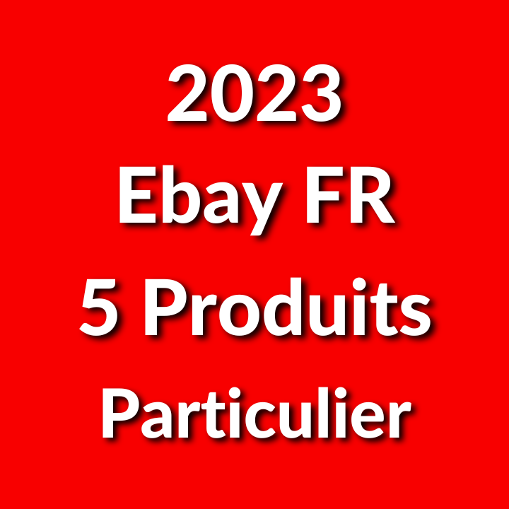 Compte Ebay France à Vendre : Neuf, 2023, Particulier, 5 Produits
